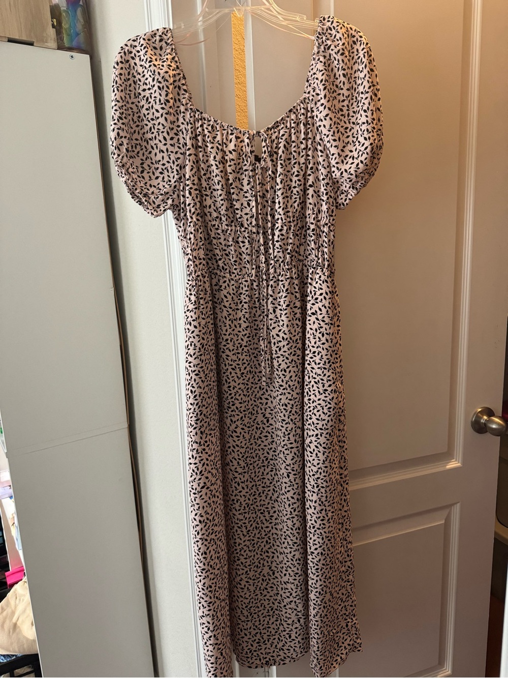 Target Pink and Black Floral Maxi Dress